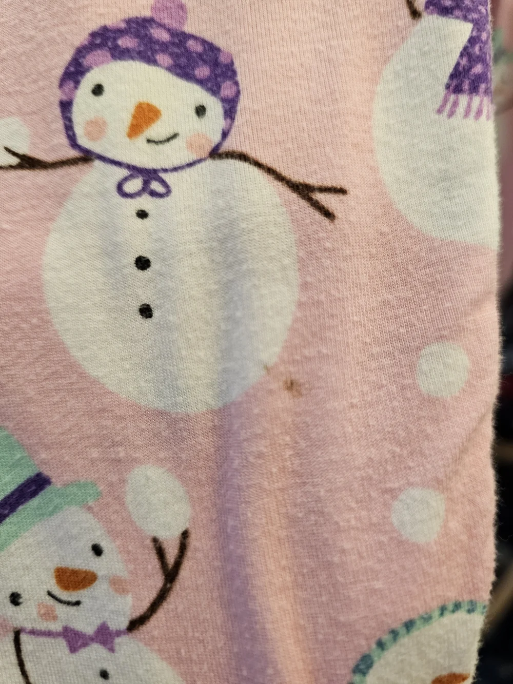 Little Sleepies Pink Snow Much Fun Print Size 3T